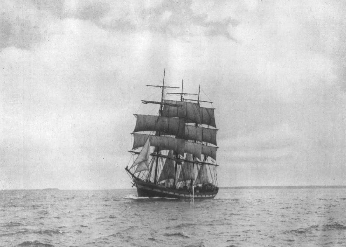 1891 Barque off Melbourne Heads in 1918