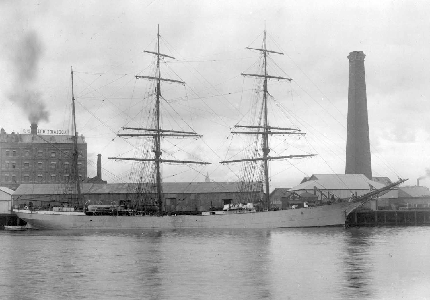 This image shows vessel in Port Adelaide in 1907