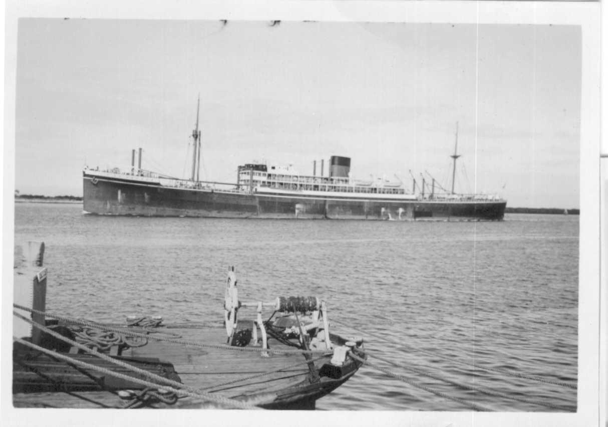 Passenger Vessel "Wairangi", built in 1942 by Harland & Wolff as "Empire Grace" for the Ministry Of war Transport.  The vessel was fitted with 112 Tourist class berths as a war time measure.  She was bought by Shaw Savill Line in 1946 and renamed "Wairang