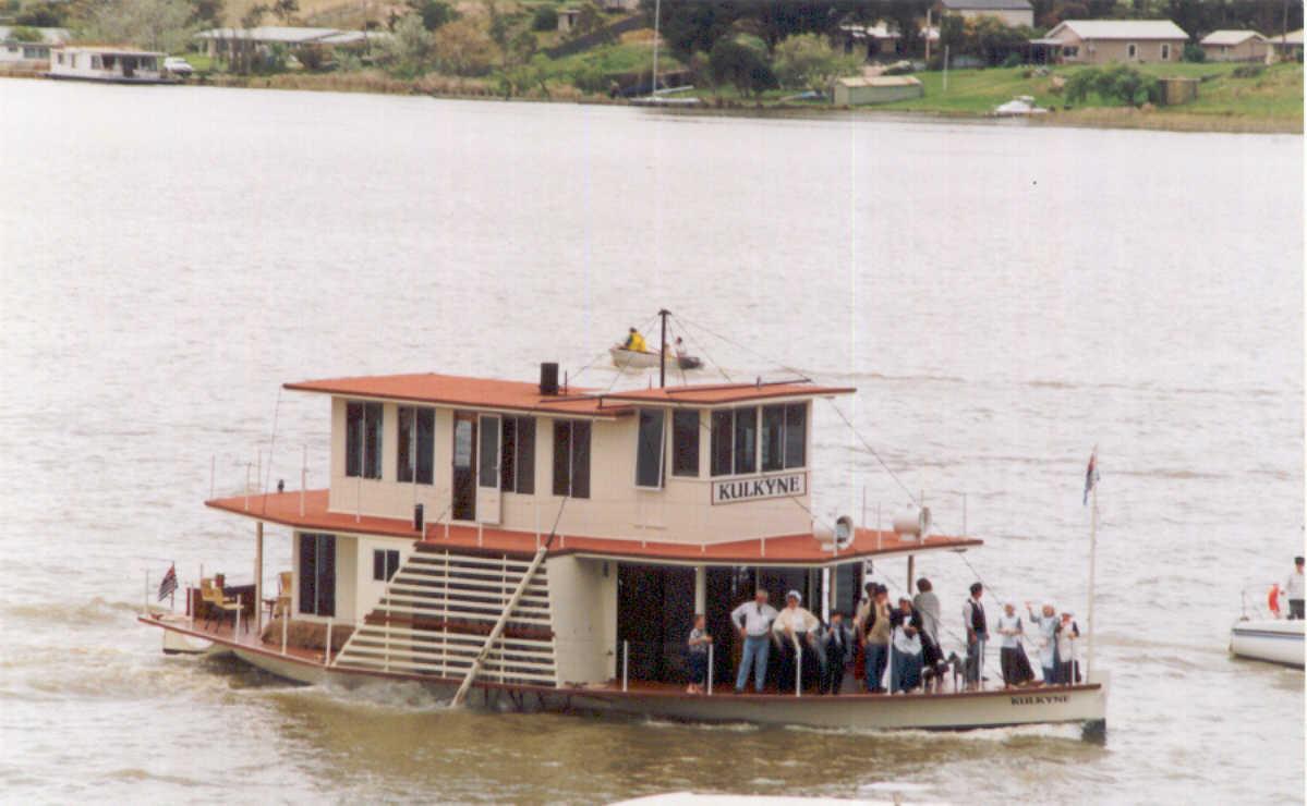 Passing under Goolwa Bridge during Federation Ramble 2001