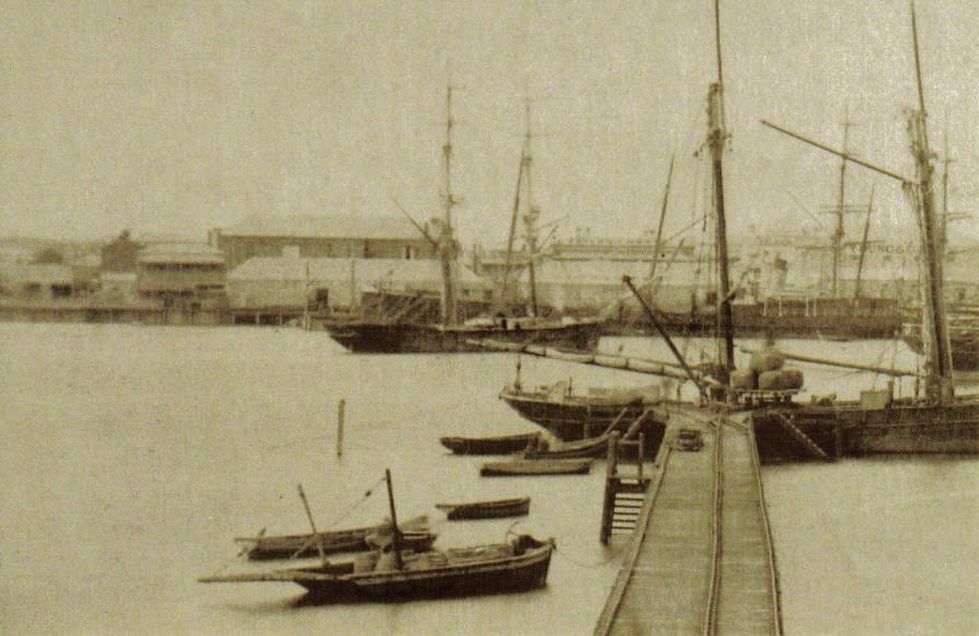 Berthed at Port Augusta, 1884.