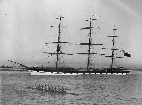 Iron Ship "Mermerus", built in 1872 by Barclay, Curle & Co - Glasgow, owned by A & J.H. Carmichael & Co.
Tonnage:  1750 gross, 1671 net
Official Number:  67904
Dimensions:  length 264'2", breadth 39'8", draught 23'7"
Port Of Registry:  Greenock
Flag: