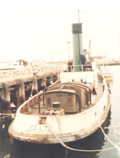This image shows vessel in 1985 in a state of disrepair.