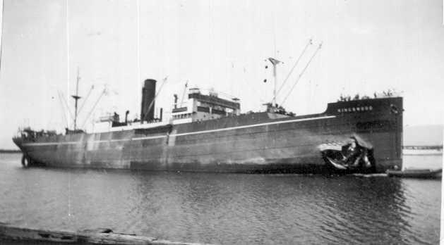 General cargo vessel "Kingswood", built in 1929 by Northumberland S.B. Co Ltd - Newcastle.  Owned by Joseph Constantine S.S. Line Ltd.

Tonnage:  5080 gross, 3110 net
Official Number:  160723
Dimensions:  length 405'4", breadth 53'8", draught 26'6"
P