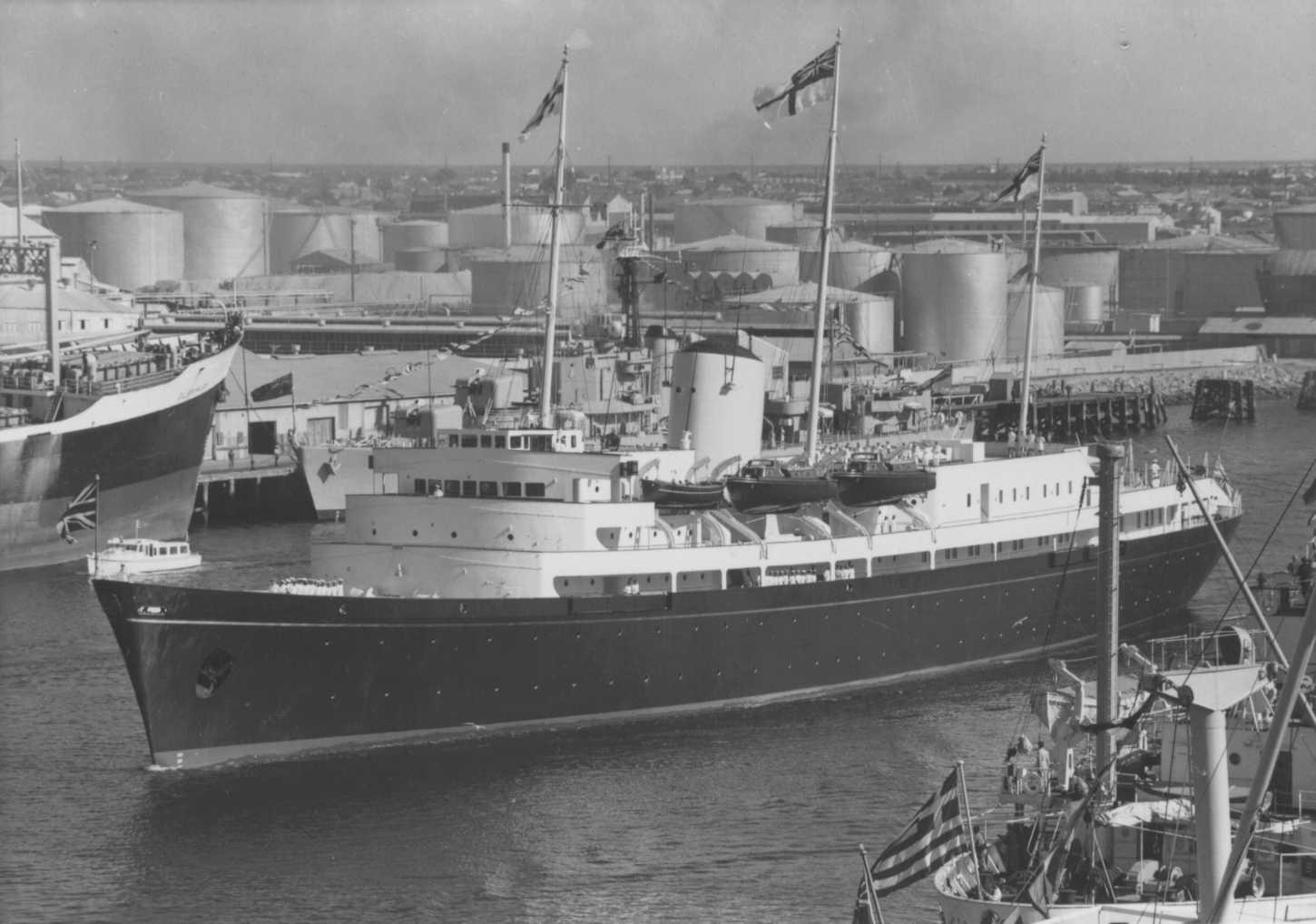 Royal yacht.