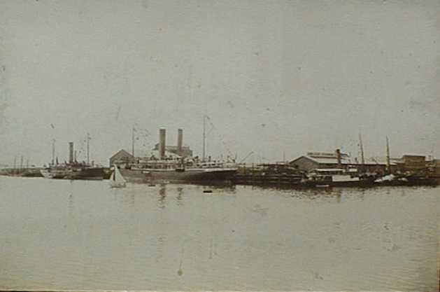 Moored at Commercial Wharf, Port Adelaide.