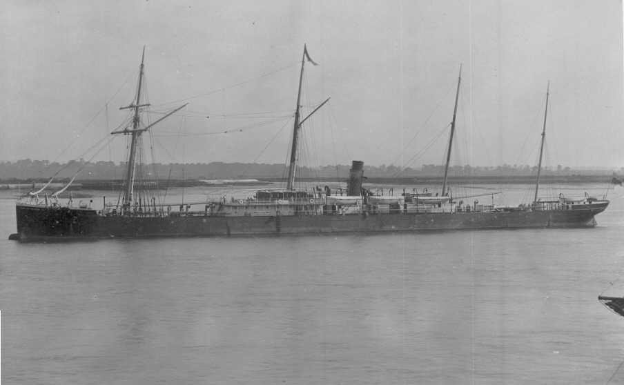 1888-89 General cargo vessel moored