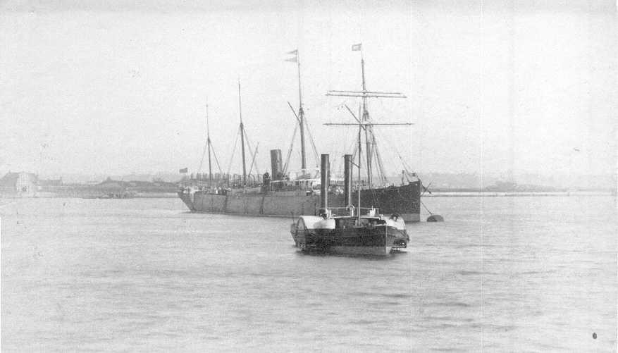 1888-89 General cargo vessel at mooring