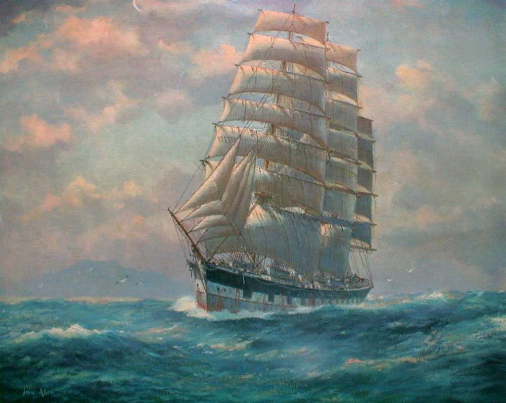 1885 barque undersail.