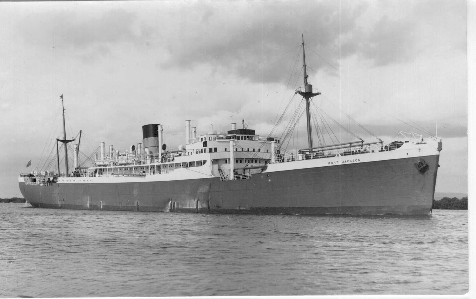 Refrigerated vessel entering port