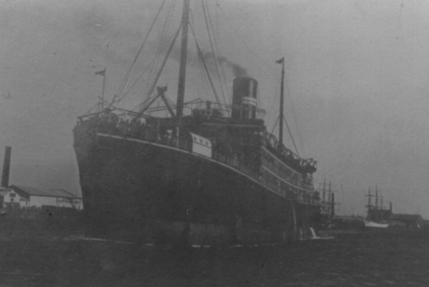 This image of vessel taken at Port Adelaide.
Refer  - Passenger Ships of Australia and New Zealand by Peter Plowman  Volume 1 1876-1912.