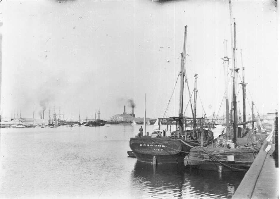 Ketch moored