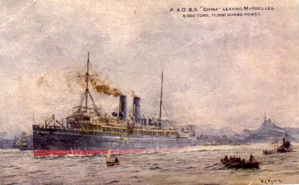1896 passenger vessel under way