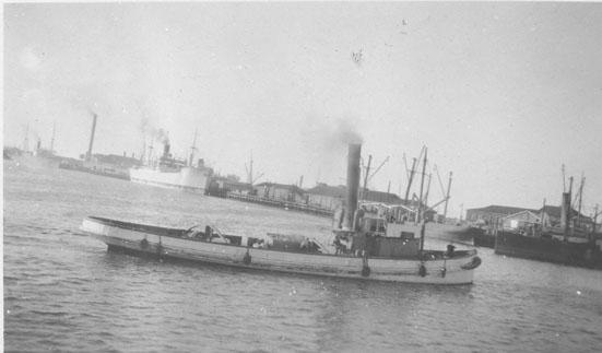 Wooden single screw syteamship tug "Vigilant".   Official Number 106222.  Built in 1899 by Dunn Brothers, Berry's Bay, North Sydney.  Ran a steam engine, 35hP and had a speed of 11.5 knots.  Owners:  J Fenwick, 1900 - A Fenwick and 3 others, 1908 - Millar