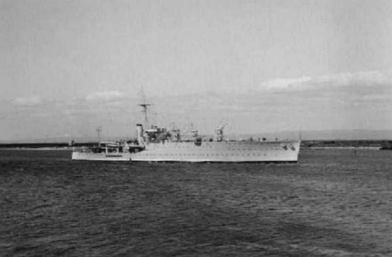 "Albatross", the RAN Seaplane Carrier, built in 1926 at Cockatoo Island, completed in December 1928.  Although out of date when ordered she provided the low cost alternative to the larger aircraft carrier.  Capable of carrying nine aircraft, but during he