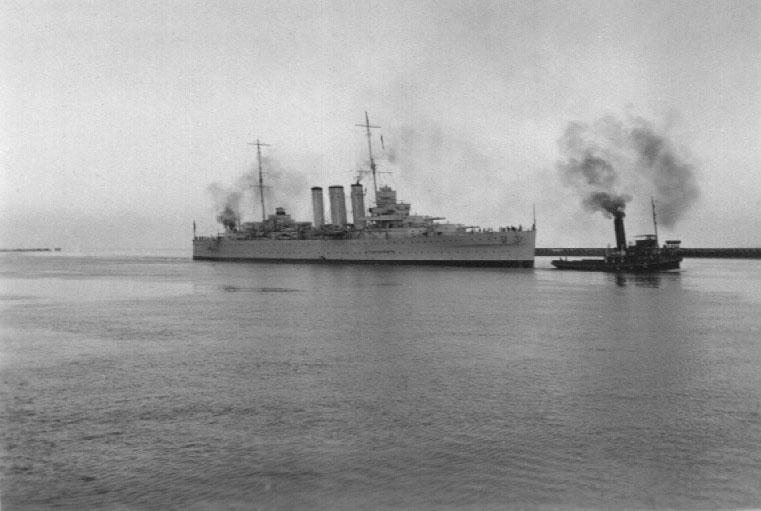 Cruiser "Canberra" was commissioned in 1928, one of 2 heavy cruisers commissioned that year, the other being 'Australia'.  Due to the economic depression in 1930 only 4 ships were commissioned in that year.  In March 1941 Canberra intercepted the German S