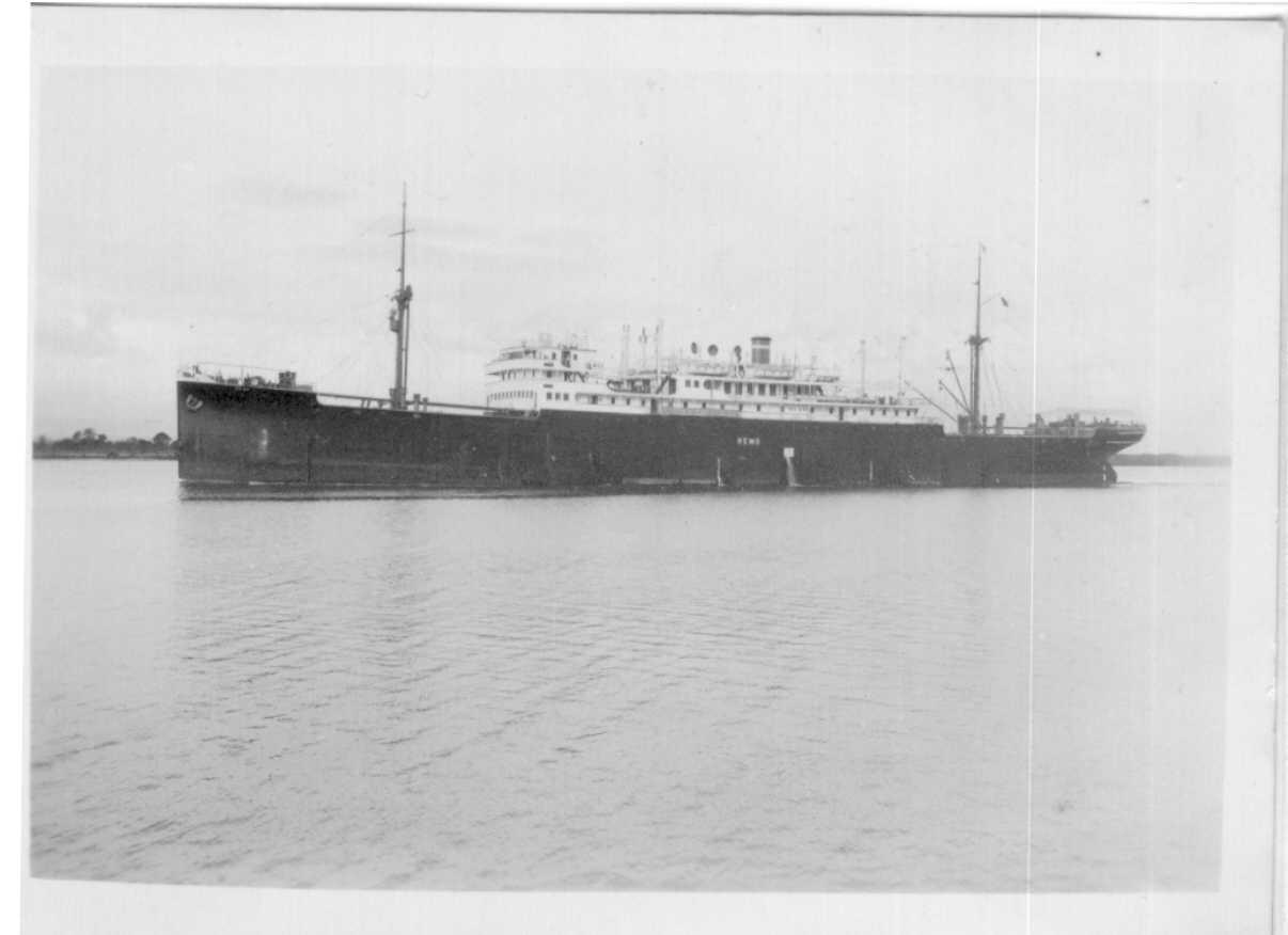 REMO Built in 1927 by Stabilmnto Tecnico - Trieste and owned by Lloyd Triestino. She took her maiden voyage on 3 - 7 - 1930 and was seized as a prize of war Fremantle 11 - 6 - 1940.
Tonnage: 9780 gross, 6015 net
Dimensions: length 506'6", breadth 62'3", d