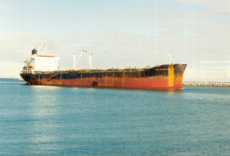 Entering Port Adelaide in 1995