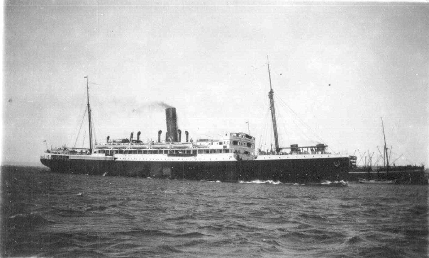 At sea in 1927.