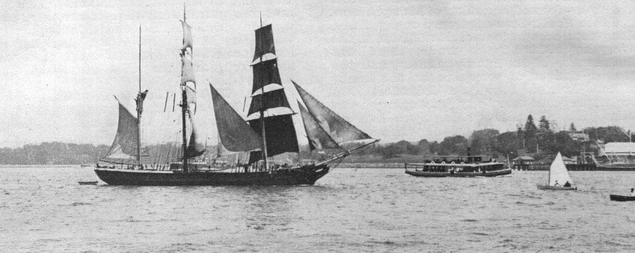 1847 Barque in Sydney Harbour