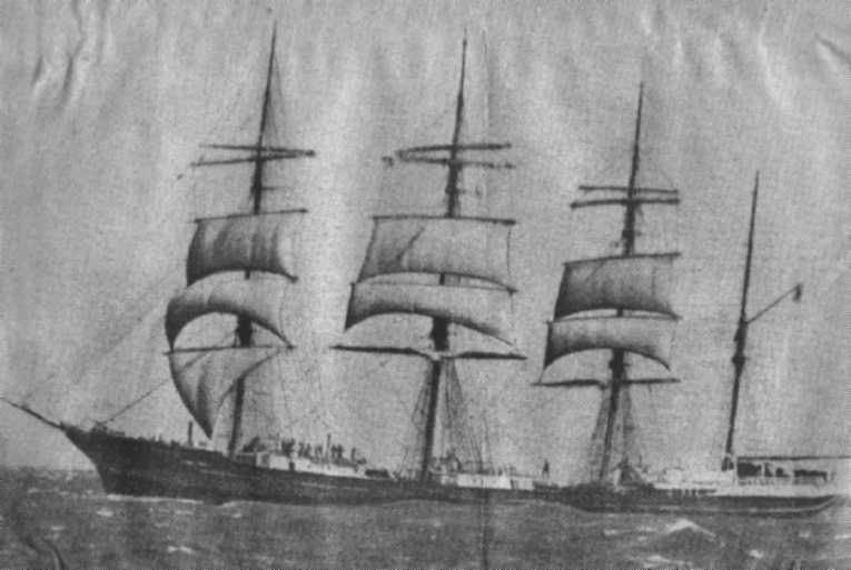 1891 Barque - standing in The Rip through to Port Phillip Bay