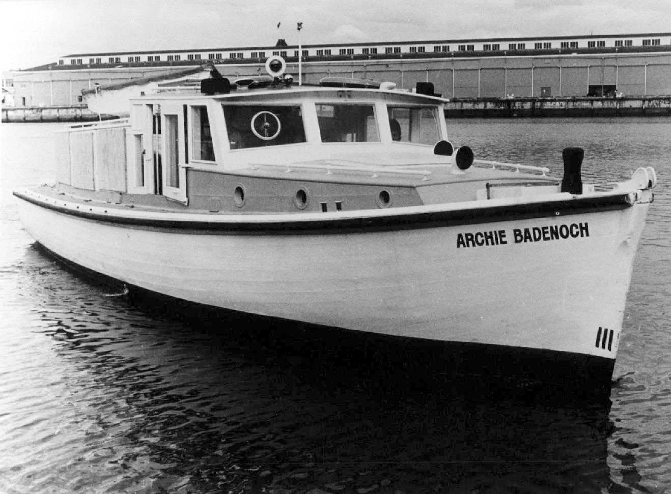 1942 Police Launch heading out from Port Adelaide