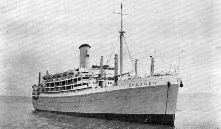1937 passenger vessel at sea