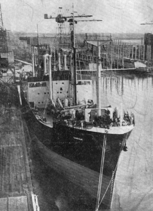 1947 general cargo vessel in port