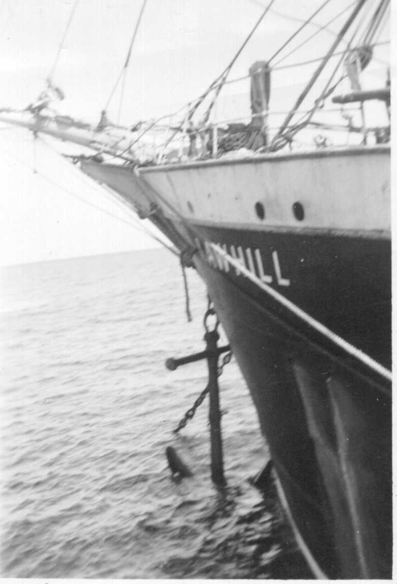 A view of her bow.