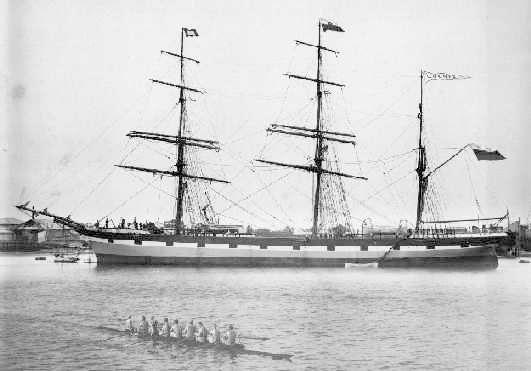 Iron ship "Lochee", built in 1874 at Dundee by A  Stephen & Sons for Dundee Clipper Line, owned by D Bruce & Co - Dundee.  In 1905 she arrived in South Australia in Ballast from Delagoa Bay and went ashore off Grange during a haze.  She was refloated by P