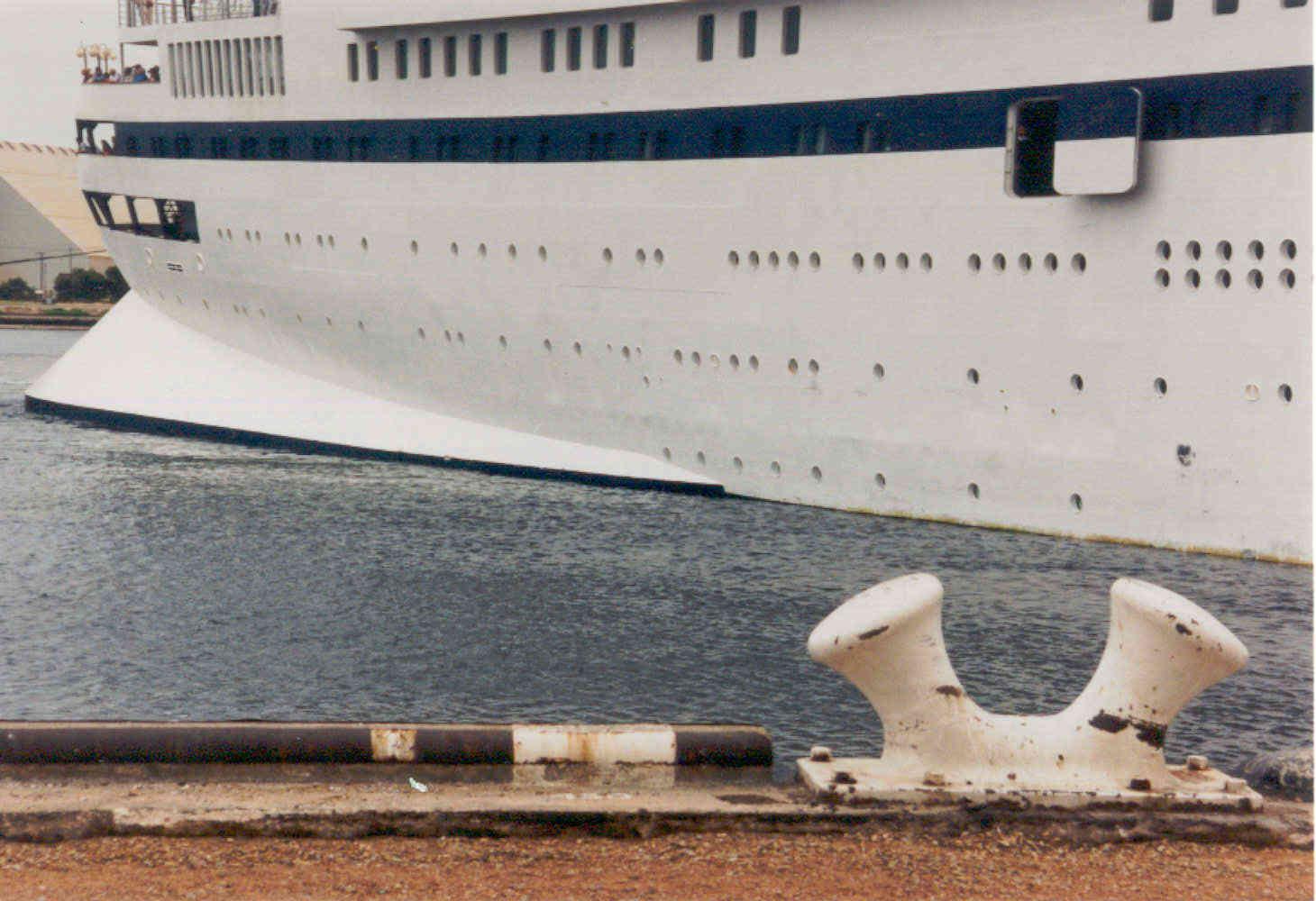 Under tow at Port Adelaide.