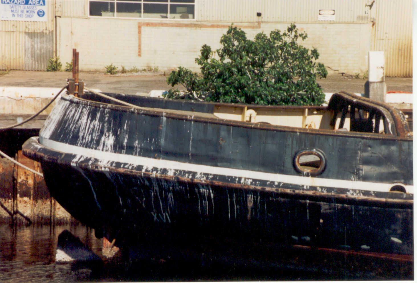 Abandoned and rusting at her Port Adelaide moorings.