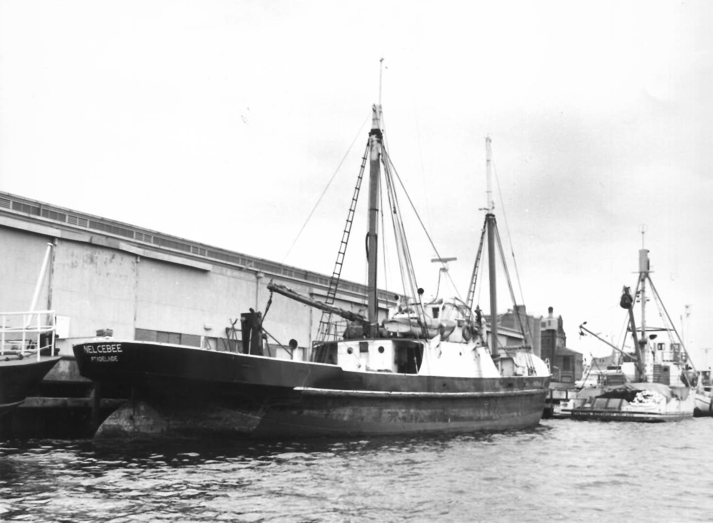 Ronald Parsons' book "Ketches of South Australia" describes "Nelcebee" as a 144 gross ton ketch, put together by T Cruickshank in Port Adelaide from imported sections.  Vessel was used as a tug/powered lighter at Port Pirie and then converted to auxilliar