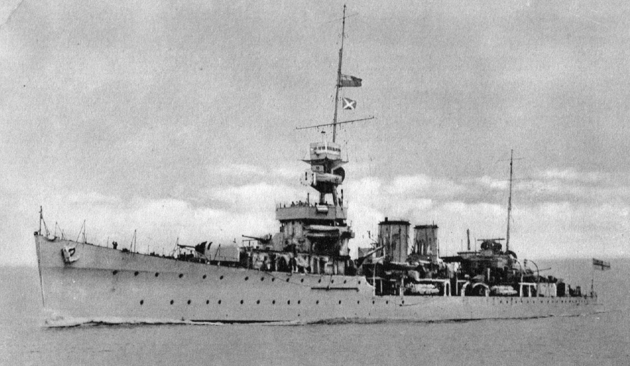 DELHI H.M.S. "H.M.S. Delhi", formerly a Royal Navy Warship, as "H.M.S. Achilles", built in 1933 and served with the home fleet until March 1936, when she was transferred to the New Zealand Division. In September 1939 she joined the South Atlantic command and took par