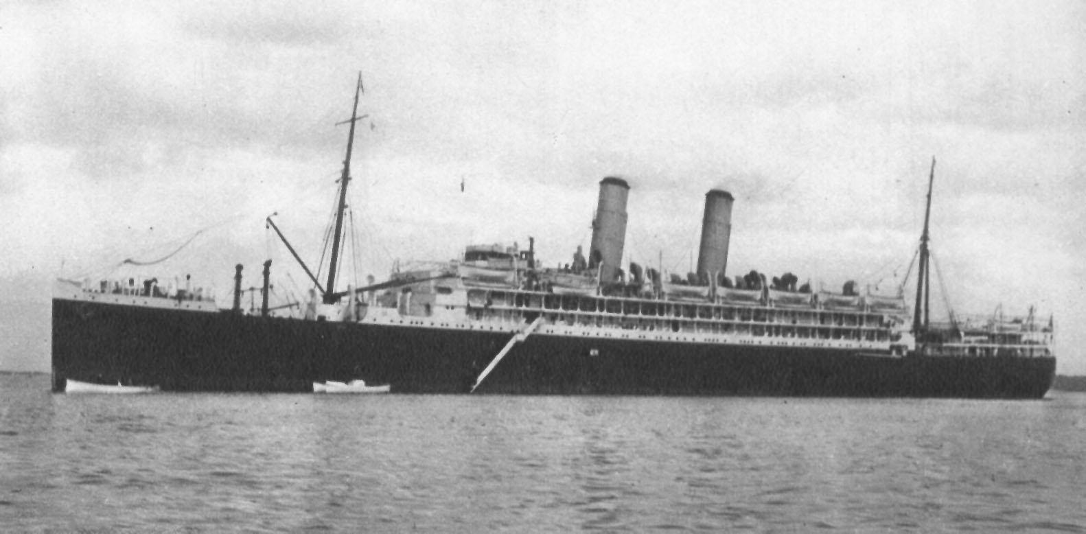 Passenger Vessel "Ormonde", launched February 1917 and completed in October 1917.  Built by John Brown & Co, Glasgow, Scotland.  This vessel took her inaugural voyage on 15 November 1918 from London - Brisbane.  Owned by Orient Line.
Base Port:  London
