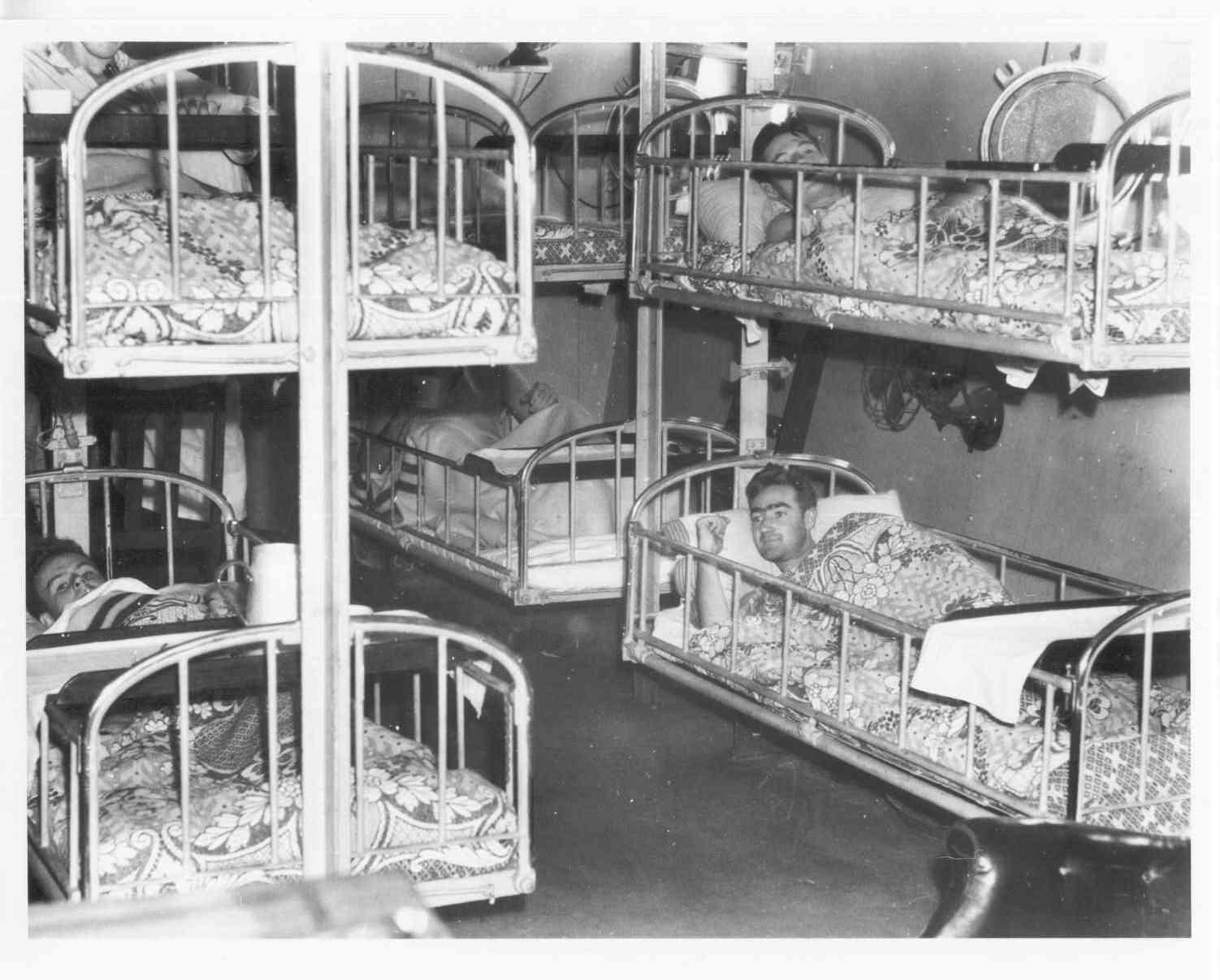 General scene in the sick bay, February 1943