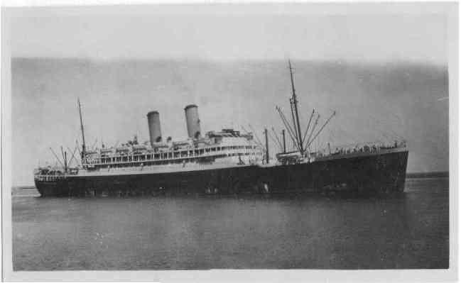 Passenger vessel "Orama", launched on 20-5-1924 by Miss Cook, and completed in October 1924.  Built by Vickers-Armstrong Ltd, Barrow-In-Furness, England.  Owned by Orient Line, she took her inaugural voyage on 15 November 1924 from London - Brisbane.  Ves