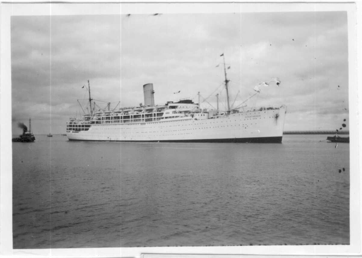 Built by Vickers Armstrong, Barrow -In-Furness, England in 1937.  First owned by P&O untl 1964 when bought by John Latsis.  "Stratheden"had her maiden voyage on 24 December 1937 and operated the route between UK and Australia via the Suez Canal.  In 1939 