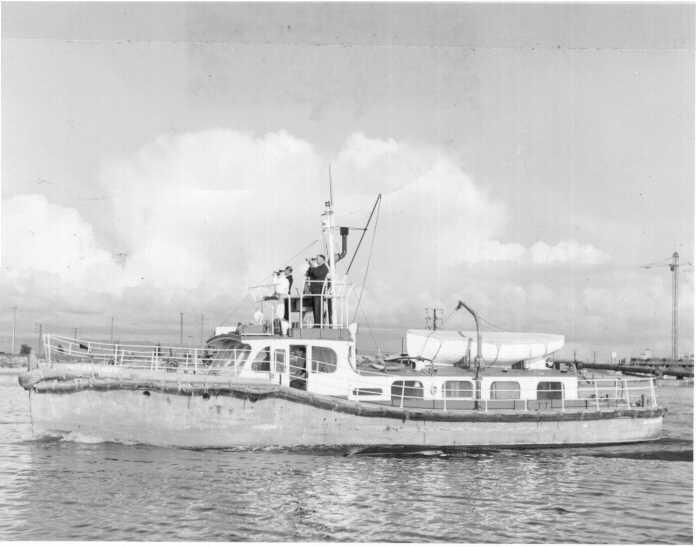Underway on Port River September 1963