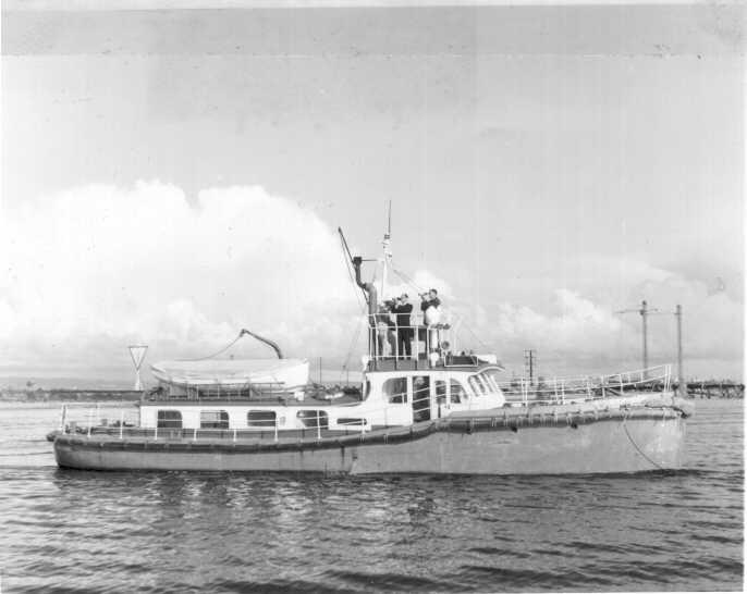 Underway on Port River September 1963