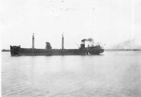 General cargo vessel "Iron King", built in 1936 by Lithgows Ltd - Port Glasgow.  Owned by Broken Hill Proprietry Co Ltd.
Tonnage:  4600 gross
Dimensions:  length 393'0", breadth 56'1", draught 23'2"
Port Of Registry:  Melbourne
Flag:  British