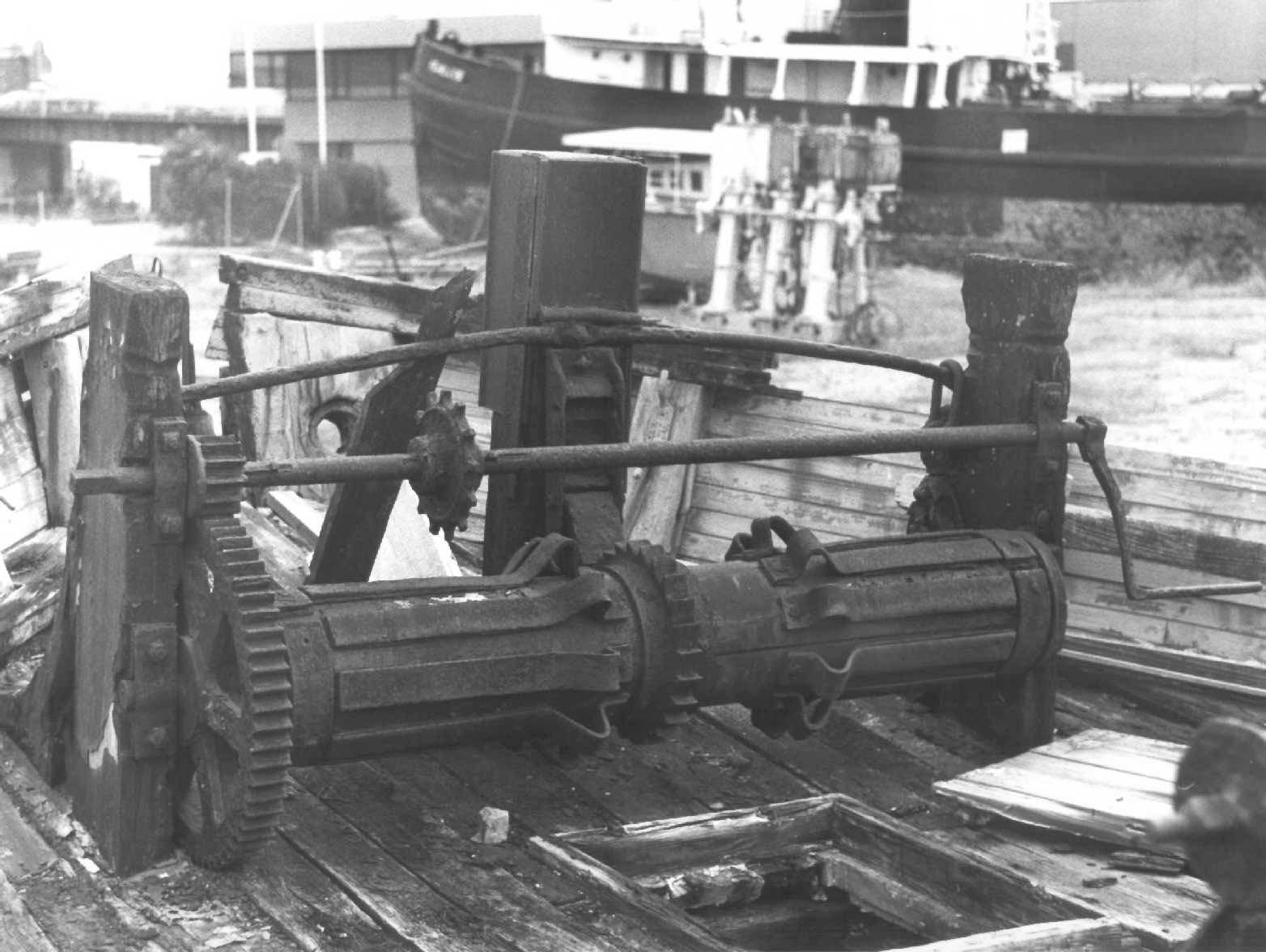 This image shows forecastle and winch