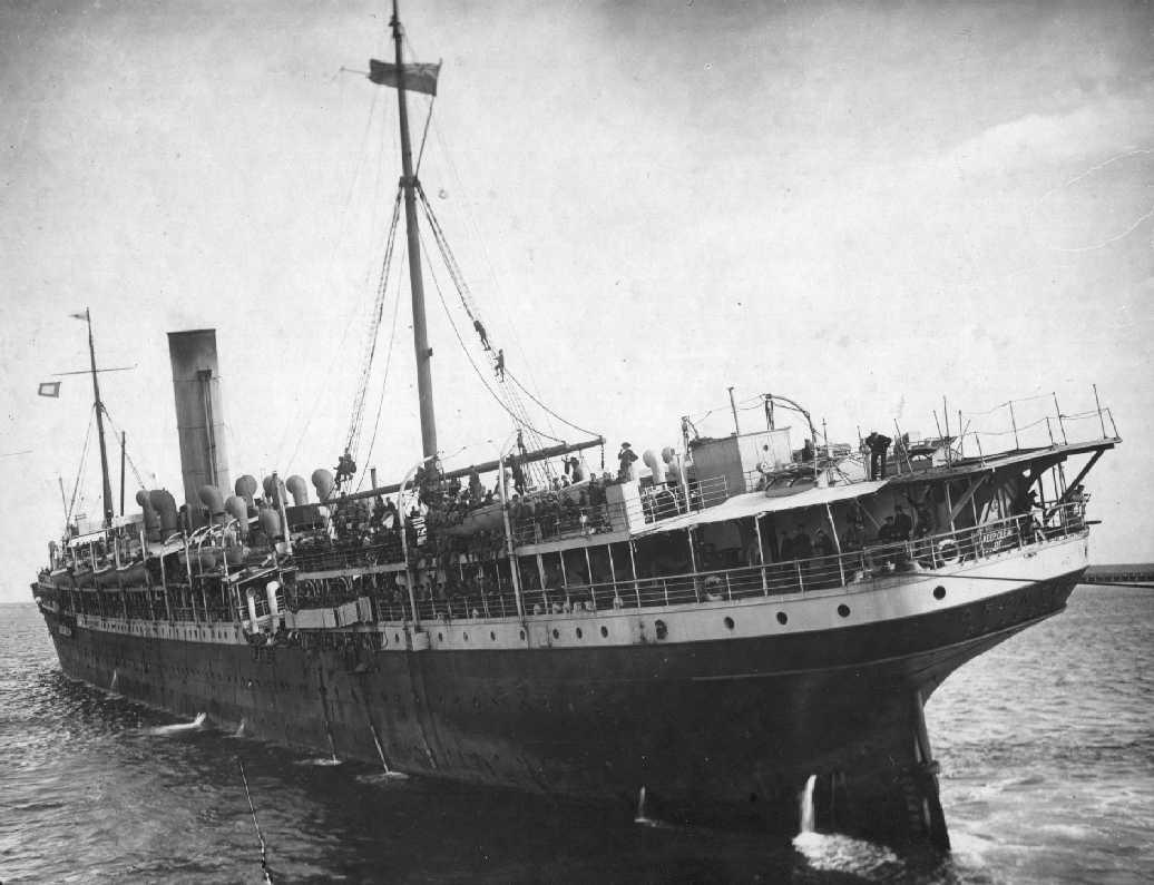 1902 passenger vessel.
This image shows vessel landing troops.