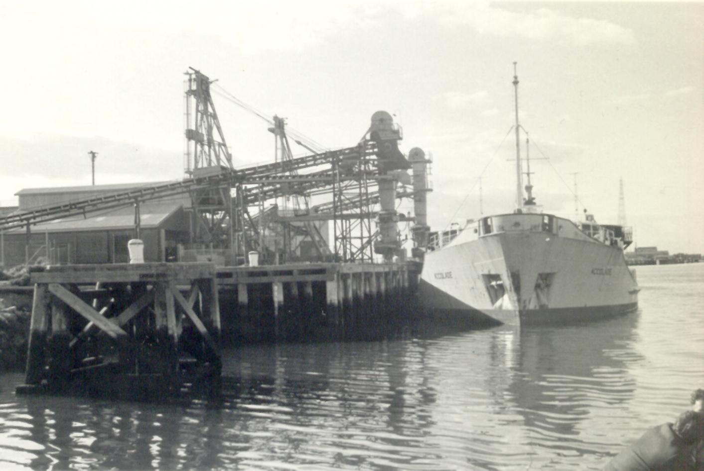 Bulk Carrier built in 1966  This image shows a front on view of vessel.