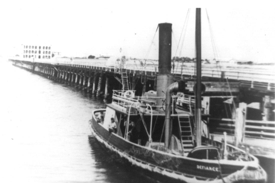 This image taken beside Largs Pier, with Largs Pier hotel in background.