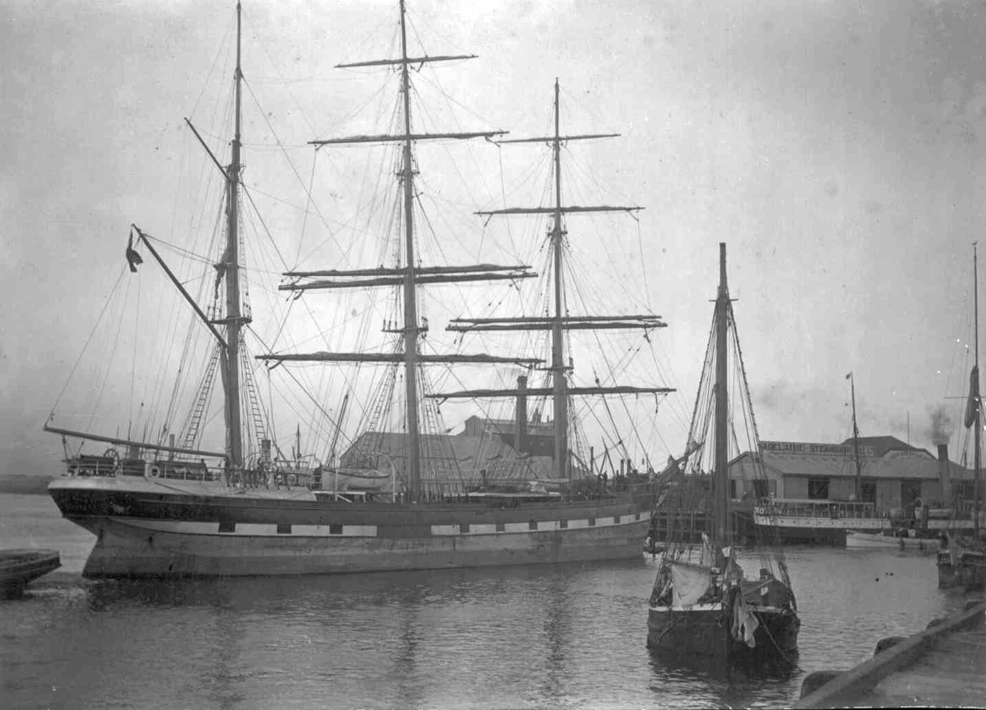 Iron Barque "Loch Ryan", built in 1877.
This image of vessel taken in Port Adelaide
