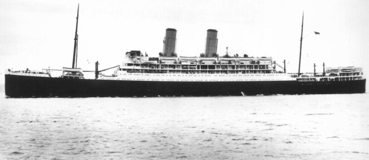 Passenger vessel "Oronsay", built by John Brown & Co, Glasgow.  This vessel was launched on 14th August 1924 by Rt. Hon. Viscoutess Novar and completed in January 1925.  She took her inaugural voyage on 7 February from London to Brisbane.  In 1939 she was