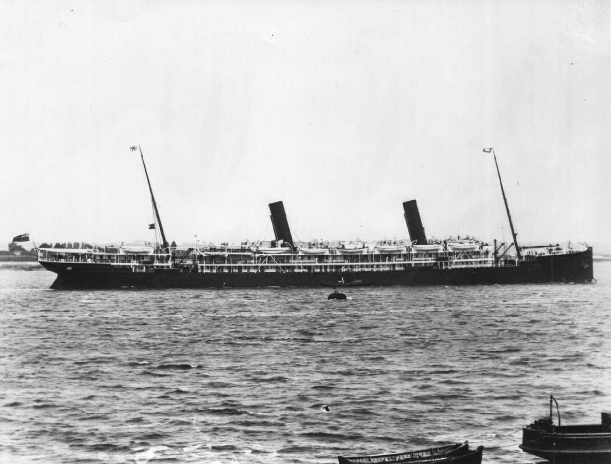 Passenger vessel "Ophir", built in 1891 at Glasgow by R Napier & Son for the Orient Steam Navigation Co.  The first Orient Liner to completely dispense with canvas and an early twin screw mail liner.  Built with the help of a subsidy from the British Gove