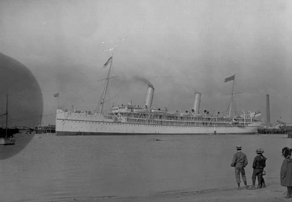 Passenger vessel "Ophir", built in 1891 at Glasgow by R Napier & Son for the Orient Steam Navigation Co.  The first Orient Liner to completely dispense with canvas and an early twin screw mail liner.  Built with the help of a subsidy from the British Gove