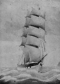LOCHEE Iron ship "Lochee", built in 1874 at Dundee by A Stephen & Sons for Dundee Clipper Line, owned by D Bruce & Co - Dundee. In 1905 she arrived in South Australia in Ballast from Delagoa Bay and went ashore off Grange during a haze. She was refloated by P
